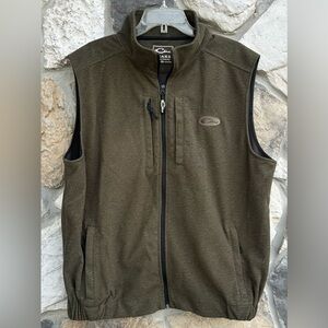 Drake Waterfowl Vest Size XXL Green Fleece Magnattach Pocket Outdoor Hunting
